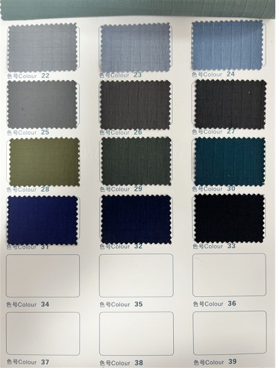 GZ-SH  SH-L6410#    成分：95%Nylon+5%SP  幅寬：150cm  克重：153g/㎡    3M吸濕速乾  三防  後面照